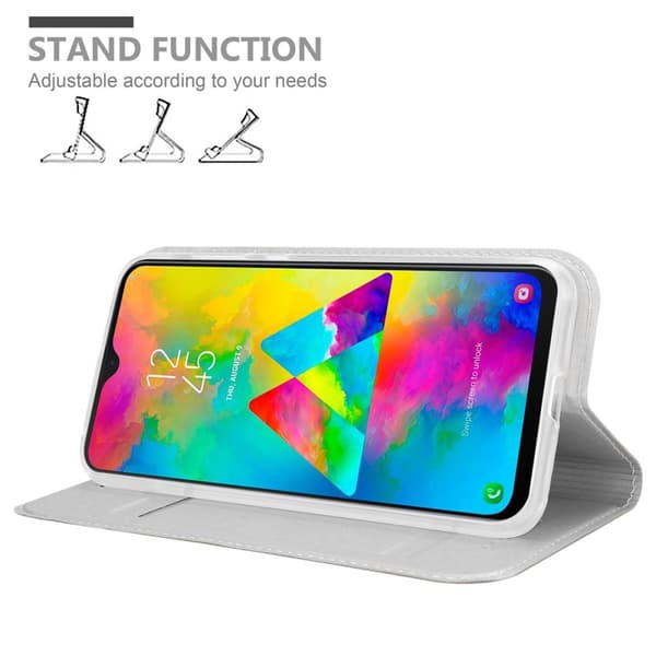 Samsung Galaxy M20 Skal Fodral med magnetisk stängning, ståfunktion och kortficka Mobilskydd