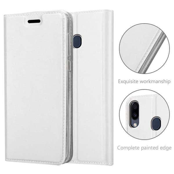 Samsung Galaxy M20 Skal Fodral med magnetisk stängning, ståfunktion och kortficka Mobilskydd