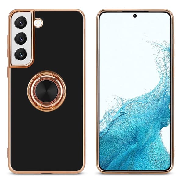 Samsung Galaxy S21 PLUS Suojakuori Suojakotelo valmistettu joustavasta TPU silikonista jossa on kameran suojaus ja magneettinen autoteline