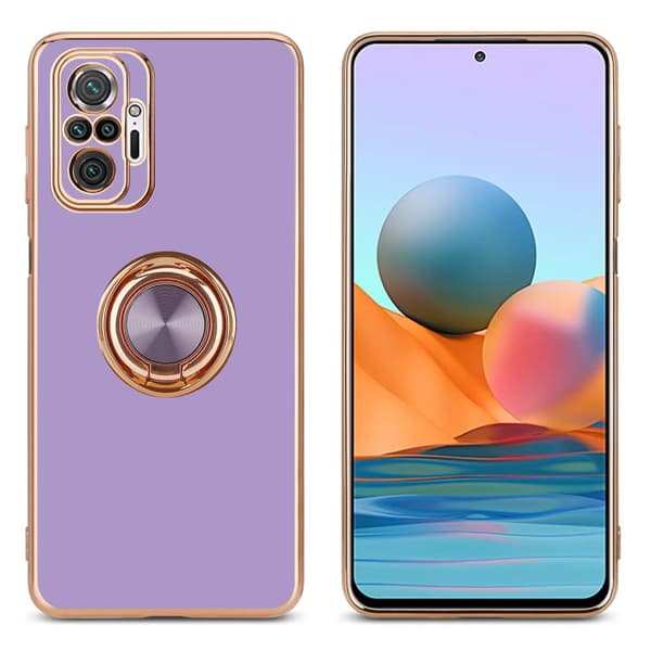 Xiaomi RedMi NOTE 10 PRO Suojakuori Suojakotelo valmistettu joustavasta TPU silikonista jossa on kameran suojaus ja magneettinen autoteline