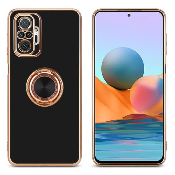 Xiaomi RedMi NOTE 10 PRO Suojakuori Suojakotelo valmistettu joustavasta TPU silikonista jossa on kameran suojaus ja magneettinen autoteline
