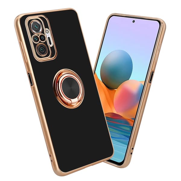 Xiaomi RedMi NOTE 10 PRO Suojakuori Suojakotelo valmistettu joustavasta TPU silikonista jossa on kameran suojaus ja magneettinen autoteline