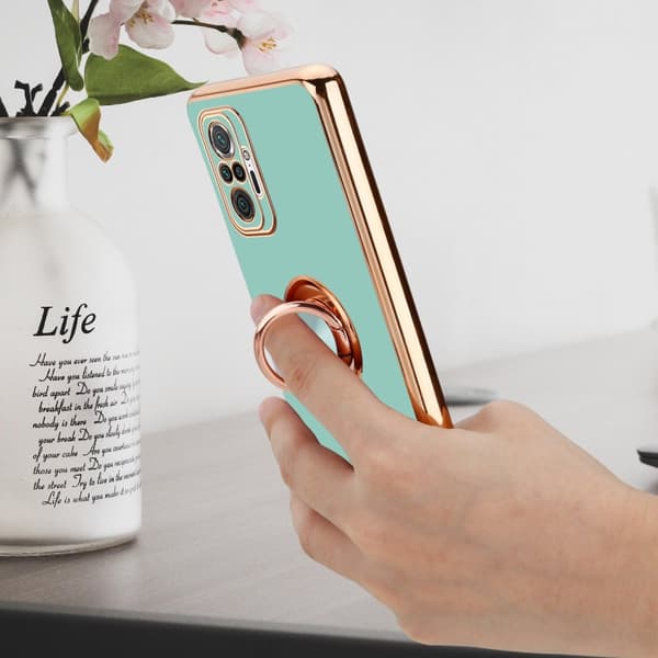 Xiaomi RedMi NOTE 10 PRO Suojakuori Suojakotelo valmistettu joustavasta TPU silikonista jossa on kameran suojaus ja magneettinen autoteline