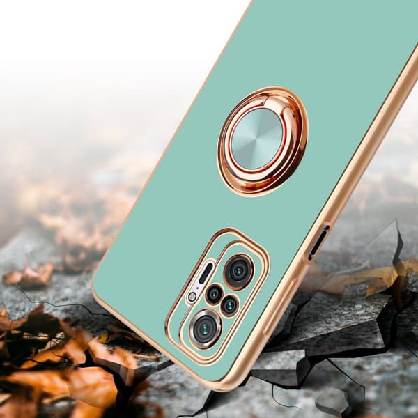Xiaomi RedMi NOTE 10 PRO Suojakuori Suojakotelo valmistettu joustavasta TPU silikonista jossa on kameran suojaus ja magneettinen autoteline