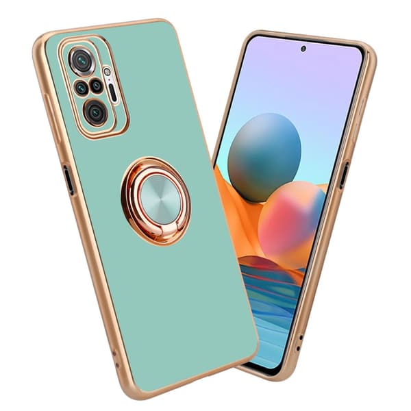 Xiaomi RedMi NOTE 10 PRO Suojakuori Suojakotelo valmistettu joustavasta TPU silikonista jossa on kameran suojaus ja magneettinen autoteline