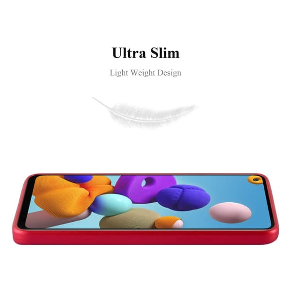 Deksel til Samsung Galaxy A21s Beskyttelsesdeksel laget av fleksibelt TPU-silikon