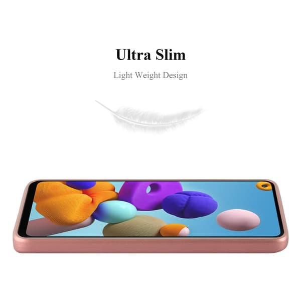 Deksel til Samsung Galaxy A21s Beskyttelsesdeksel laget av fleksibelt TPU-silikon