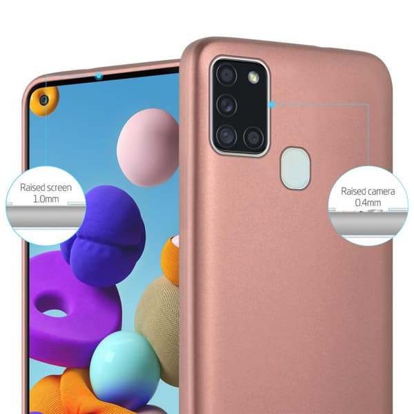 Deksel til Samsung Galaxy A21s Beskyttelsesdeksel laget av fleksibelt TPU-silikon
