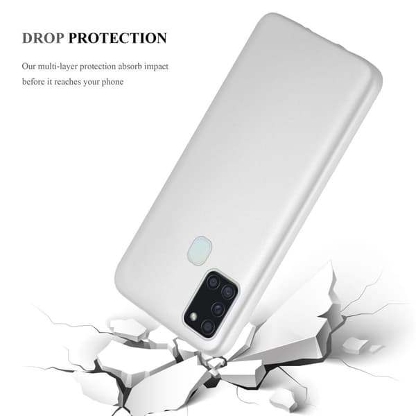 Samsung Galaxy A21s Skal Fodral Mobilskydd av flexibelt TPU-silikon