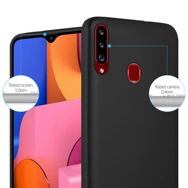 Deksel til Samsung Galaxy A20s Beskyttelsesdeksel laget av fleksibelt TPU-silikon