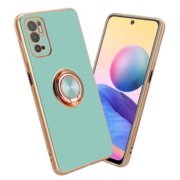 Xiaomi RedMi NOTE 10 5G / POCO M3 PRO 5G Cover Etui Case () Blank turkis - guld