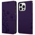 Miniatyrbilde 8 av 8: Deksel til iPhone 14 PRO MAX Lommebokdeksel i blomster design med magnetisk lukking, stativfunksjon og kortplasser