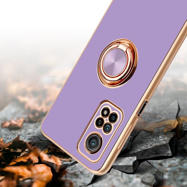 Deksel til Xiaomi Mi 10T / Mi 10T PRO med ring Etui av fleksibel TPU-silikon, med kamerabeskyttelse magnetisk bilholder