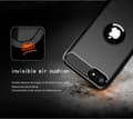 Miniatyrbilde 6 av 7: Deksel til iPhone SE 2020 Beskyttelsesdeksel av fleksibelt TPU-silikon i rustfritt stål-karbonfiberutseende