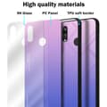 Pikkukuva 7 / 7: Huawei P20 LITE 2018 / NOVA 3E Suojakuori Suojakotelo Kaksivärinen joka on valmistettu TPU-silikonista ja jonka takaosa on valmistettu karkaistusta