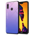 Miniatyrbild 1 av 7: Huawei P20 LITE 2018 / NOVA 3E Skal Fodral i två färger av TPU-silikon och baksida av härdat glas Case Cover Mobilskydd
