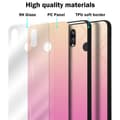 Pikkukuva 7 / 7: Huawei P20 LITE 2018 / NOVA 3E Suojakuori Suojakotelo Kaksivärinen joka on valmistettu TPU-silikonista ja jonka takaosa on valmistettu karkaistusta