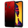 Pikkukuva 1 / 7: Huawei P20 LITE 2018 / NOVA 3E Suojakuori Suojakotelo Kaksivärinen joka on valmistettu TPU-silikonista ja jonka takaosa on valmistettu karkaistusta