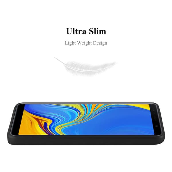 Deksel til Samsung Galaxy A7 2018 Beskyttelsesdeksel laget av fleksibelt TPU-silikon