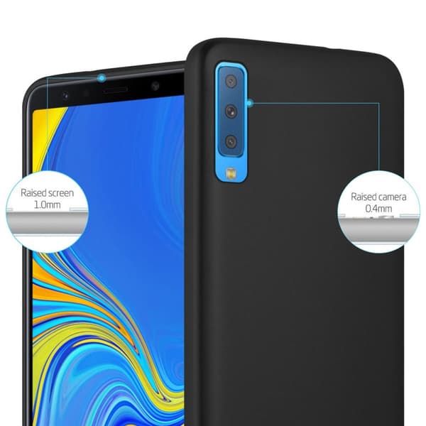 Deksel til Samsung Galaxy A7 2018 Beskyttelsesdeksel laget av fleksibelt TPU-silikon