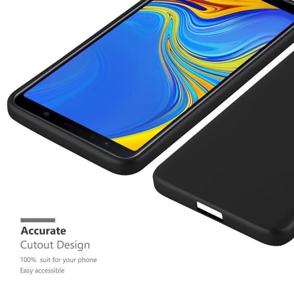 Deksel til Samsung Galaxy A7 2018 Beskyttelsesdeksel laget av fleksibelt TPU-silikon