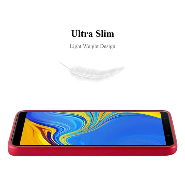 Deksel til Samsung Galaxy A7 2018 Beskyttelsesdeksel laget av fleksibelt TPU-silikon