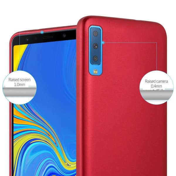 Deksel til Samsung Galaxy A7 2018 Beskyttelsesdeksel laget av fleksibelt TPU-silikon