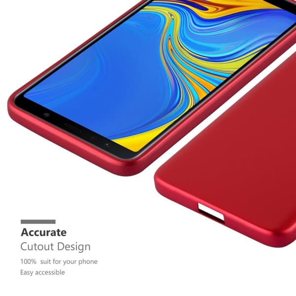 Deksel til Samsung Galaxy A7 2018 Beskyttelsesdeksel laget av fleksibelt TPU-silikon