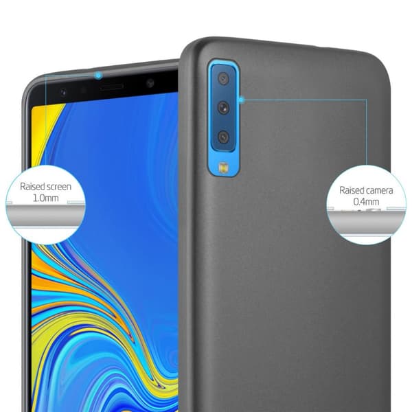 Deksel til Samsung Galaxy A7 2018 Beskyttelsesdeksel laget av fleksibelt TPU-silikon