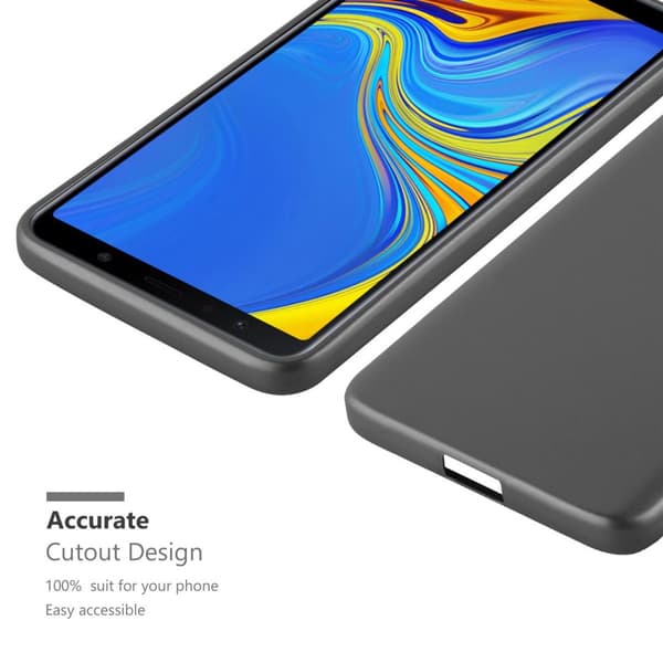 Deksel til Samsung Galaxy A7 2018 Beskyttelsesdeksel laget av fleksibelt TPU-silikon