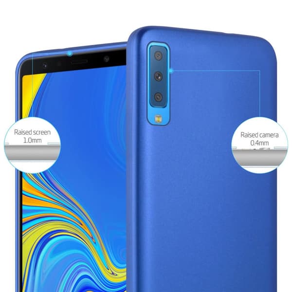Deksel til Samsung Galaxy A7 2018 Beskyttelsesdeksel laget av fleksibelt TPU-silikon