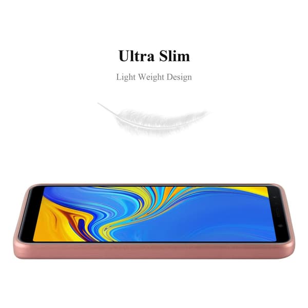 Deksel til Samsung Galaxy A7 2018 Beskyttelsesdeksel laget av fleksibelt TPU-silikon