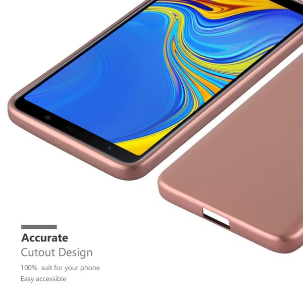 Deksel til Samsung Galaxy A7 2018 Beskyttelsesdeksel laget av fleksibelt TPU-silikon