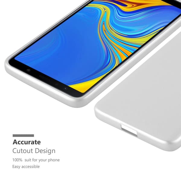 Samsung Galaxy A7 2018 Skal Fodral Mobilskydd av flexibelt TPU-silikon