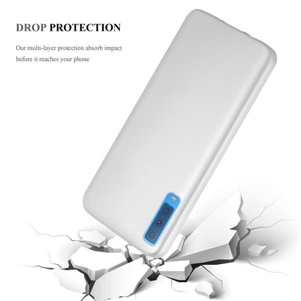 Samsung Galaxy A7 2018 Skal Fodral Mobilskydd av flexibelt TPU-silikon