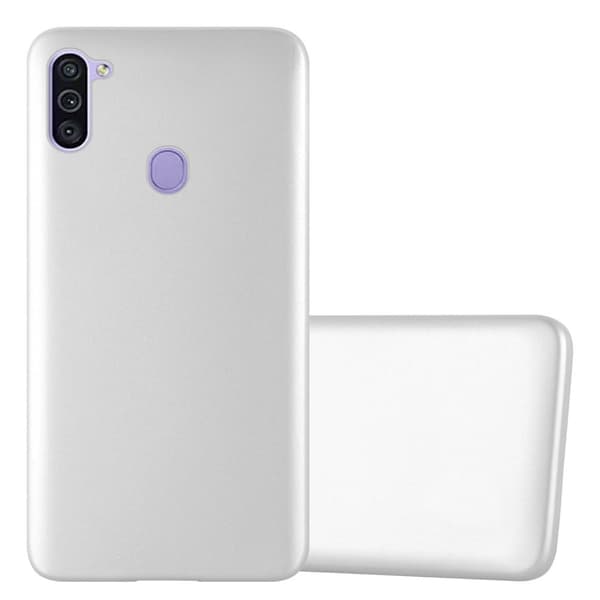 Samsung Galaxy A11 / M11 Cover Etui Case () METALLISK SØLV