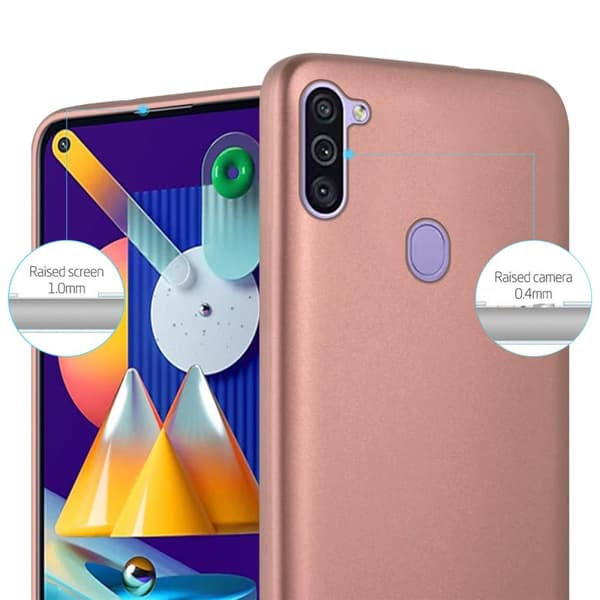Samsung Galaxy A11 / M11 Skal Fodral Mobilskydd av flexibelt TPU-silikon