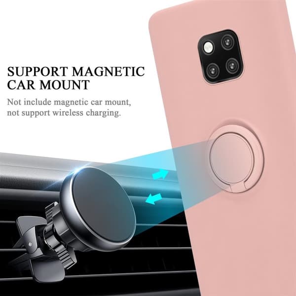 Huawei MATE 20 PRO Suojakotelo Suojakuori joustavasta TPU-silikonista jossa on rengas