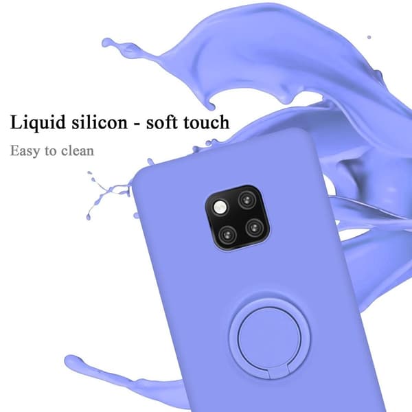Huawei MATE 20 PRO Suojakotelo Suojakuori joustavasta TPU-silikonista jossa on rengas