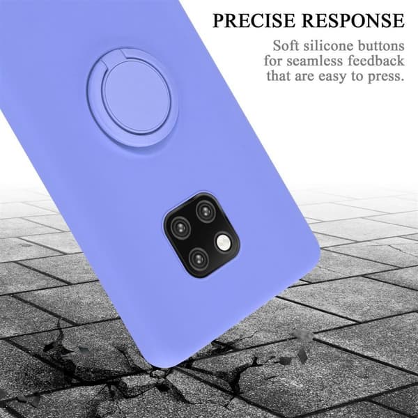 Huawei MATE 20 PRO Suojakotelo Suojakuori joustavasta TPU-silikonista jossa on rengas