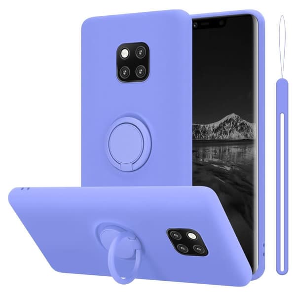 Huawei MATE 20 PRO Suojakotelo Suojakuori joustavasta TPU-silikonista jossa on rengas
