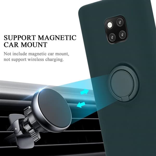 Huawei MATE 20 PRO Suojakotelo Suojakuori joustavasta TPU-silikonista jossa on rengas