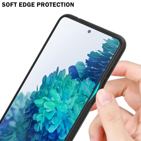 Samsung Galaxy S20 FE Skal Fodral i två färger av TPU-silikon och baksida av härdat glas Case Cover Mobilskydd