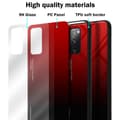 Miniatyrbild 7 av 7: Samsung Galaxy S20 FE Skal Fodral i två färger av TPU-silikon och baksida av härdat glas Case Cover Mobilskydd
