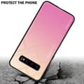 Miniatyrbilde 4 av 7: Deksel til Samsung Galaxy S10 4G Silikondeksel av TPU-silikon og bakside av herdet glass