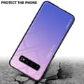 Miniatyrbilde 4 av 7: Deksel til Samsung Galaxy S10 4G Silikondeksel av TPU-silikon og bakside av herdet glass