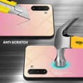 Miniatyrbilde 3 av 7: Deksel til Samsung Galaxy NOTE 10 Silikondeksel av TPU-silikon og bakside av herdet glass