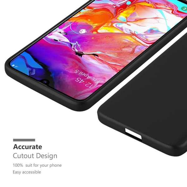 Deksel til Samsung Galaxy A70 / A70s Beskyttelsesdeksel laget av fleksibelt TPU-silikon