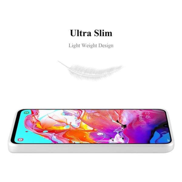 Deksel til Samsung Galaxy A70 / A70s Beskyttelsesdeksel laget av fleksibelt TPU-silikon