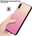 Miniatyrbilde 10 av 11: Deksel til Samsung Galaxy A70 / A70s Silikondeksel av TPU-silikon og bakside av herdet glass